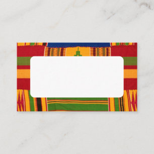 African Print Place Card