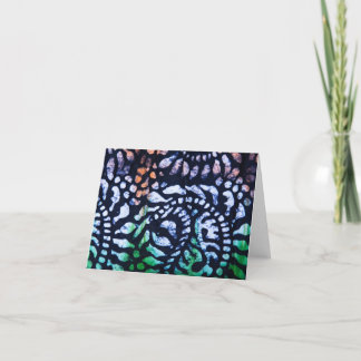 African Print Stationary Thank You Card
