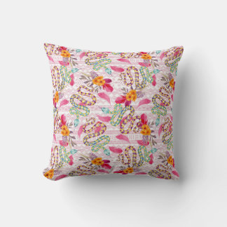 African Print Throw Pillow