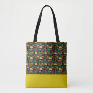 African Print Tote Bag