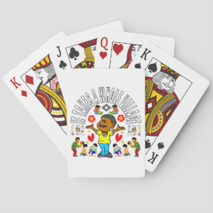 African proverb about raising children playing cards