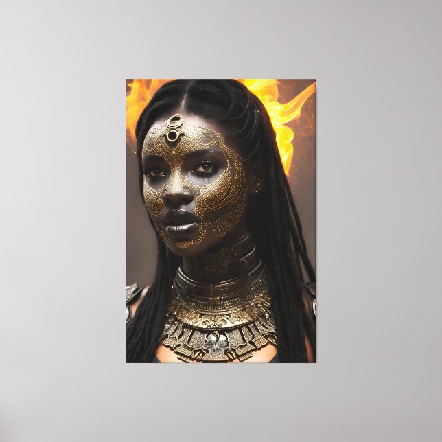 African Queen 024 Canvas Print (Front)