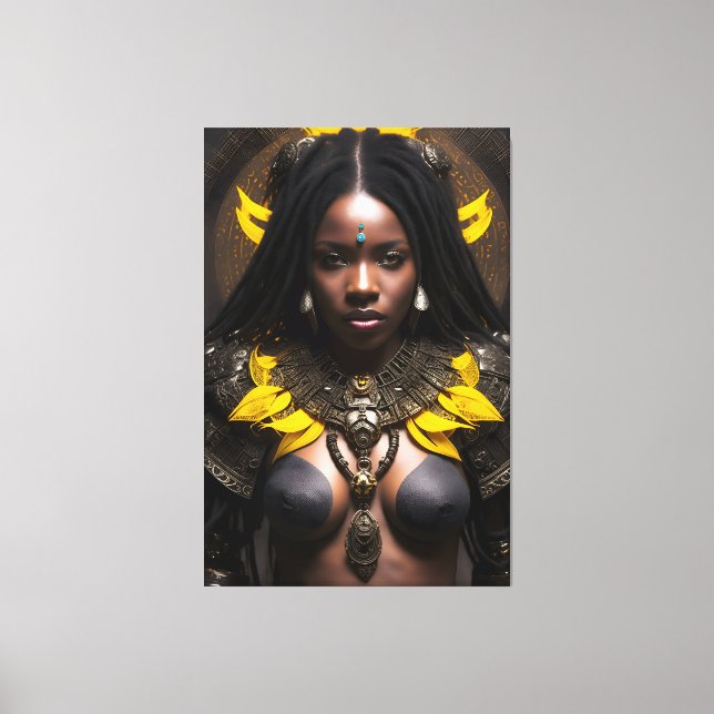 African Queen 031 Canvas Print (Front)