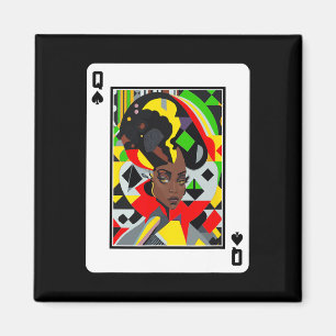 African Queen Card Melanin Black Pride Blm Junetee Magnet