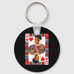 African queen card melanin black pride blm keychain