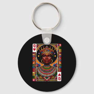 African queen card melanin black pride blm keychain