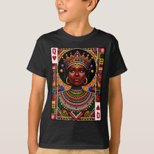 African queen card melanin black pride blm T-Shirt