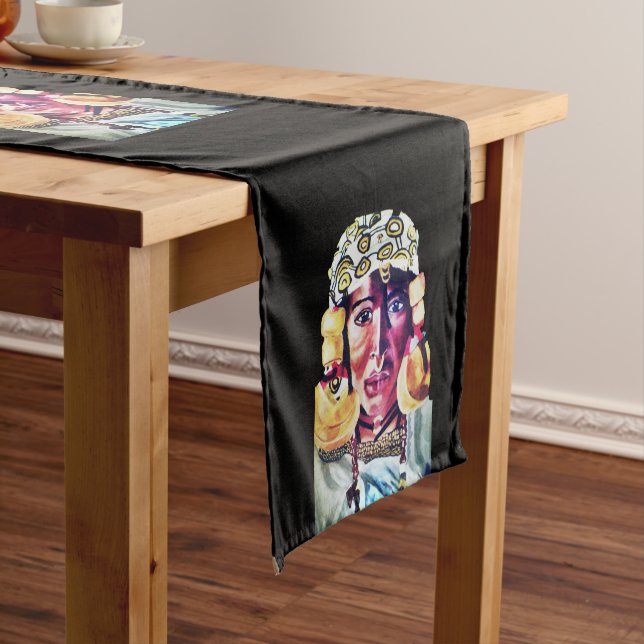 AFRICAN QUEEN CELEBRATE BLACK HISTORY SHORT TABLE RUNNER (In Situ)