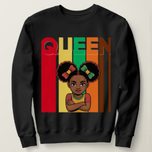 African Queen Girl Women's sweatshirt