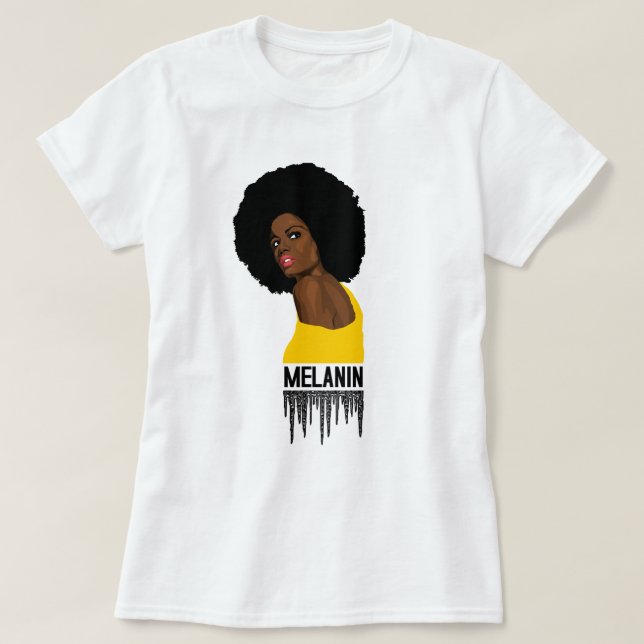 African Queen Melanin T-Shirt (Design Front)