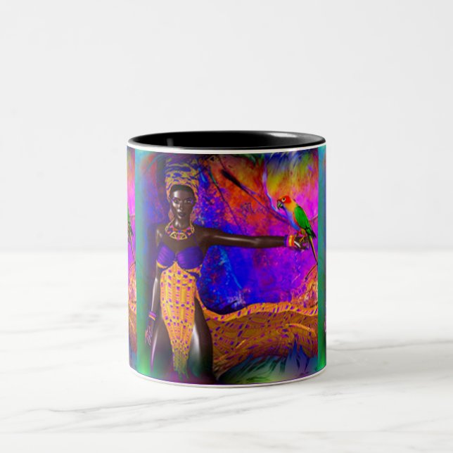 African Queen Two-Tone Coffee Mug (Center)