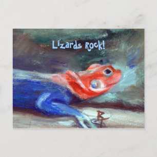 African Rainbow Lizard Postcard