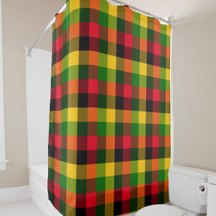 African Rasta Reggae Colours Plaid Pattern Design