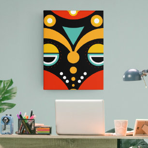 African Rasta Tribal Canvas Print
