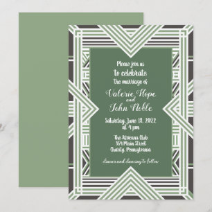 African Remembered Wedding Invitation