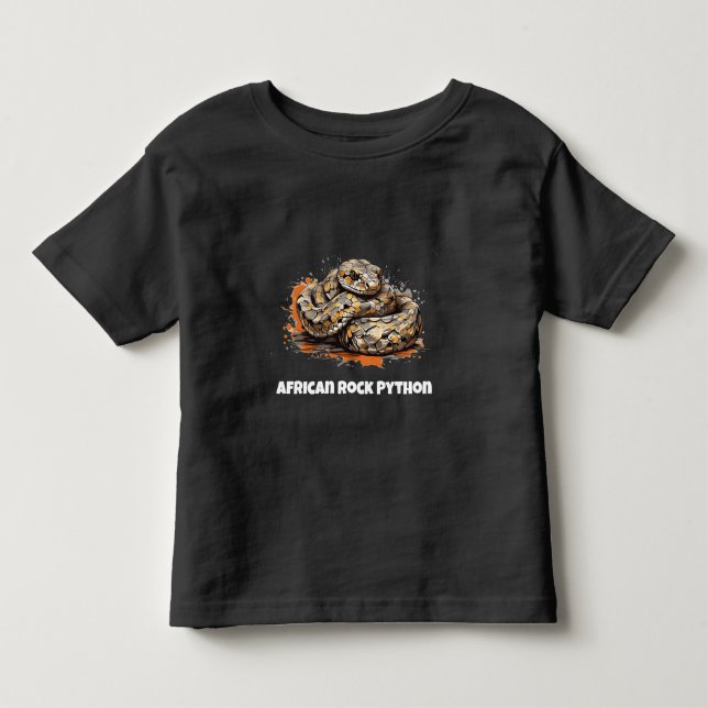 African rock python wound up toddler t-shirt (Front)