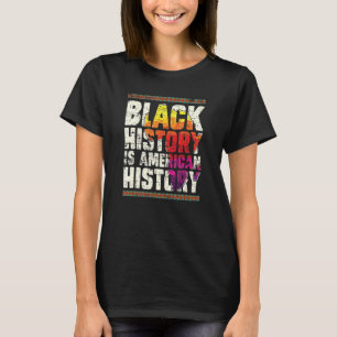 African Roots Pride Black Americans Black History  T-Shirt