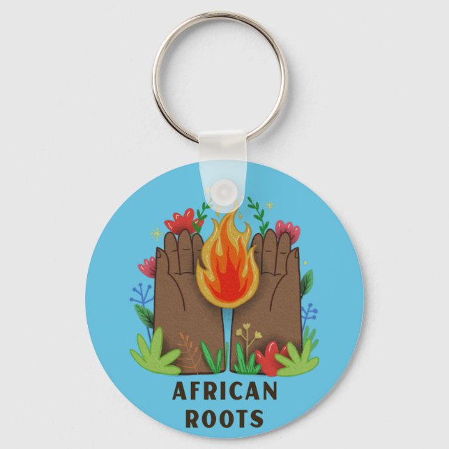 African Roots pride  Keychain (Front)