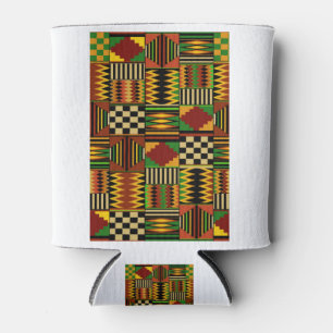 African Royal Kente Cloth Design Can Cooler
