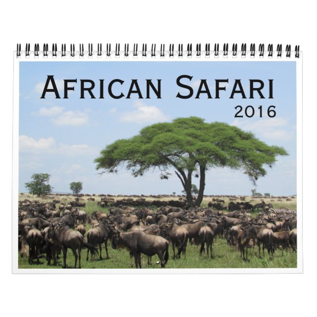 african safari 2016 calendar (Cover)