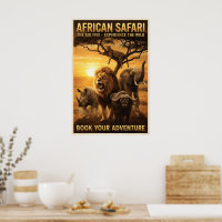 African Safari Big Five Wild Animals