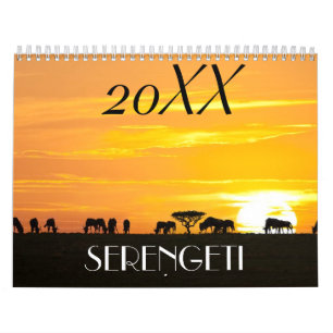 African safari calendar