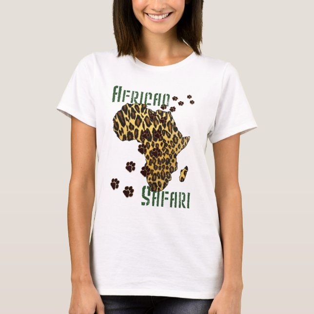 African Safari Leopard print Summer tops (Front)