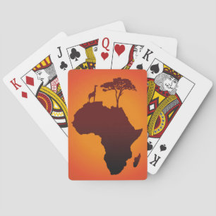 African Safari Map - Card Deck
