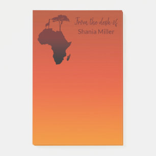 African Safari Map - Post-it® Notes