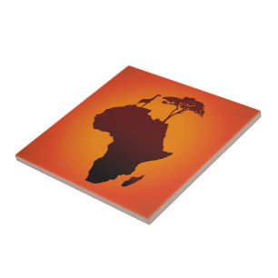 African Safari Map - Tile