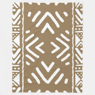 African Safari Mud Cloth Printed Blanket