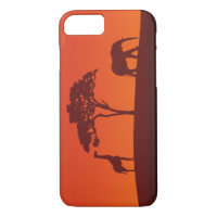 African Safari Silhouette - iPhone Case