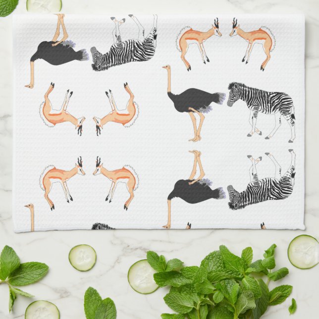 African Safari Tea Towel (Folded)