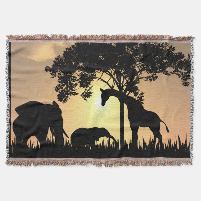 African Safari throw blanket (Front)