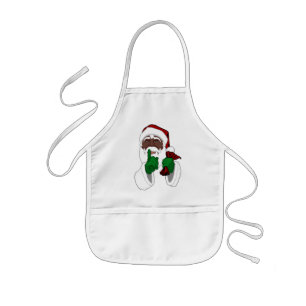 African Santa Aprons Custom Christmas Aprons