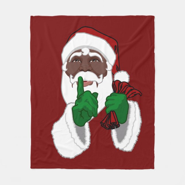 African Santa Christmas Blanket Santa Blanket (Front)