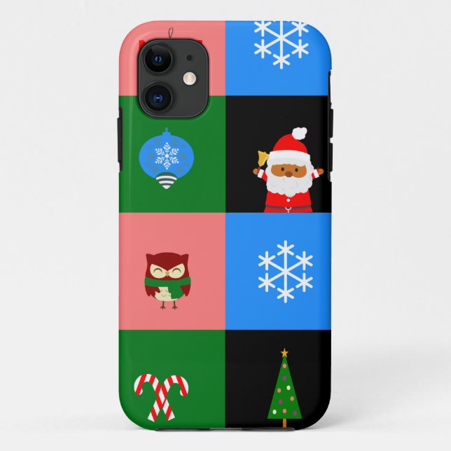 african santa claus colorblock Case-Mate iPhone case (Back)