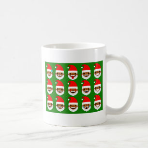 african santa emoji emoticons coffee mug