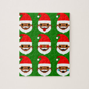 african santa emoji emoticons jigsaw puzzle