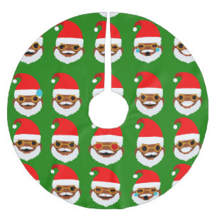 african santa emoji emoticons tree skirt