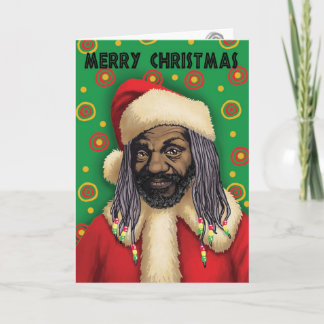African Santa Greeting ! Holiday Card