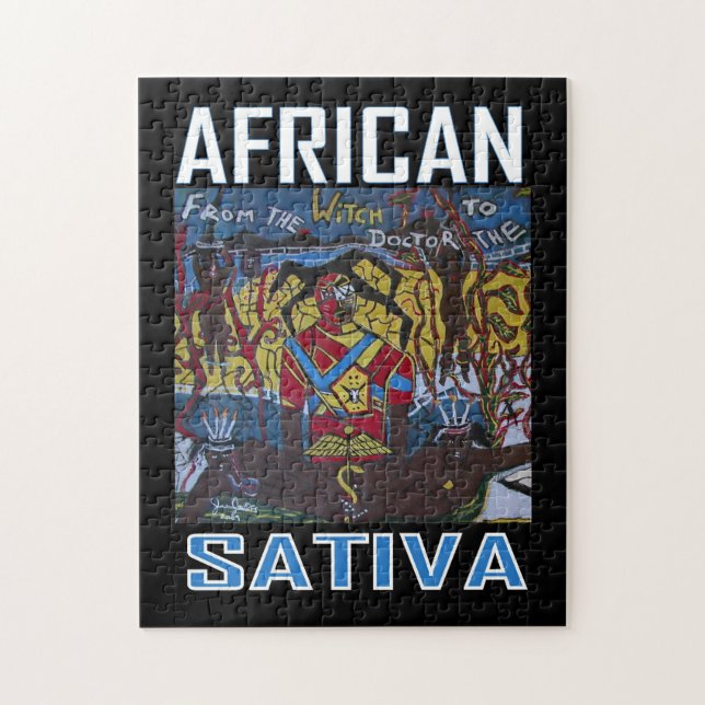 AFRICAN SATIVA JIGSAW PUZZLE (Vertical)