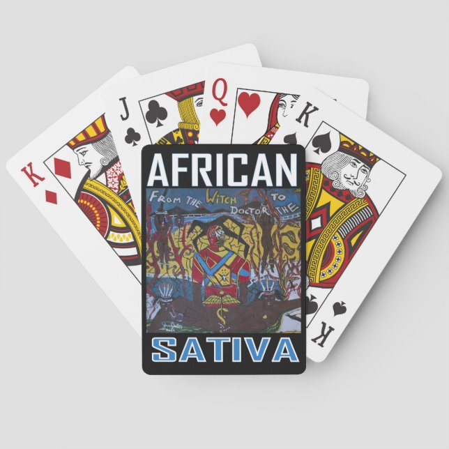 AFRICAN SATIVA PLAYING CARDS (Back)