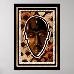 African Serenity Mask Poster