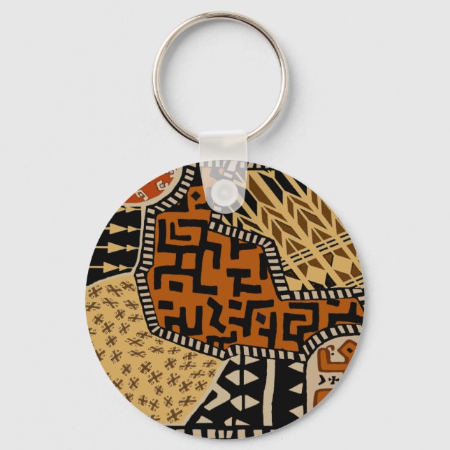 African Shaman Earth Spirits Keychain (Front)