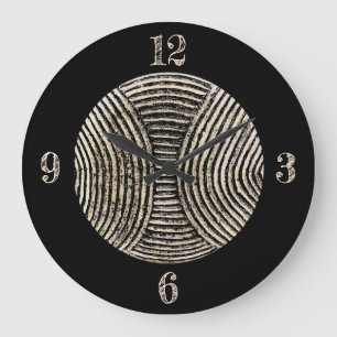 African Shield Clock