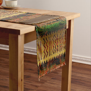African  short table runner