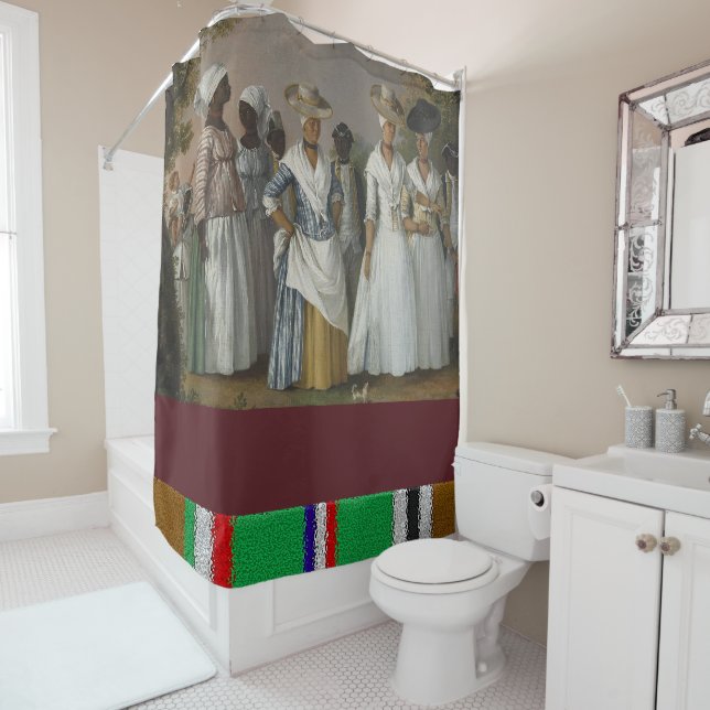 African Shower Curtain (In Situ)