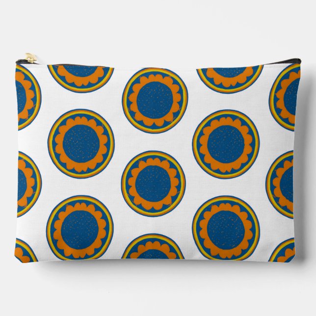  African Shweshwe  Accessory Pouch (Front)