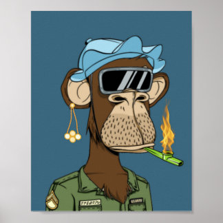 African smoky monkey poster